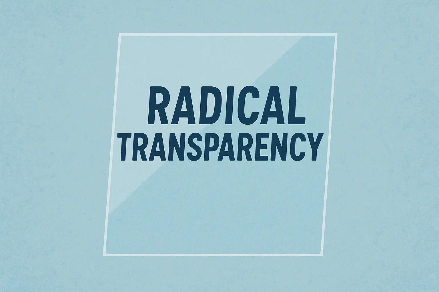 La transparence radicale